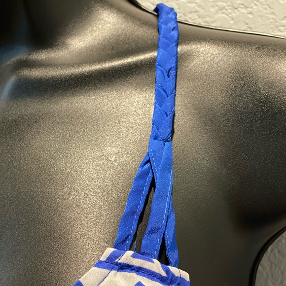 SOLD! Tribal Tank Blue and White - Picture 5 of 5